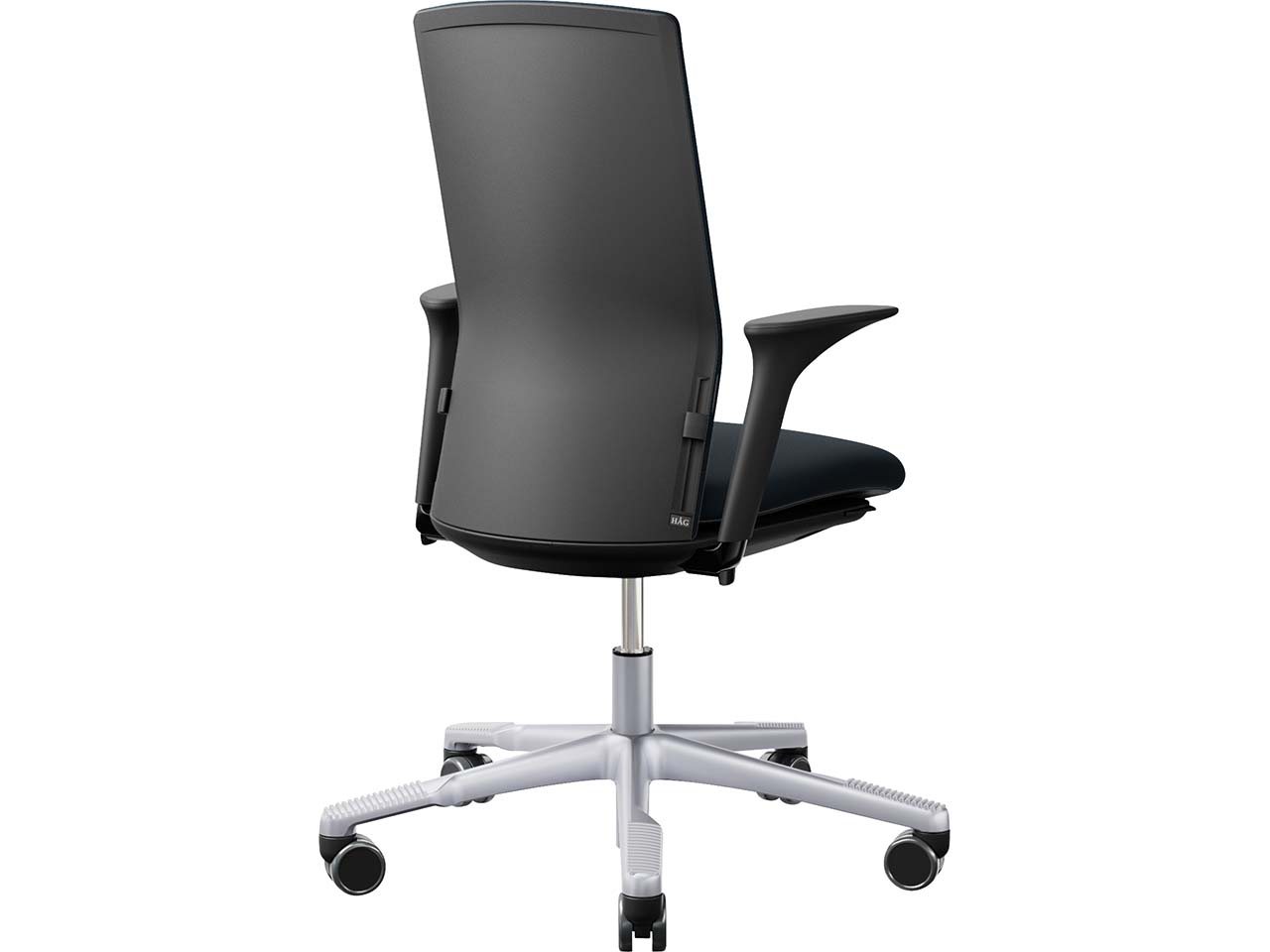 HAG Bürodrehstuhl "Futu 1200-S" mit AL, Gestell: silber, Stoff: "FutuKnit" Dusk