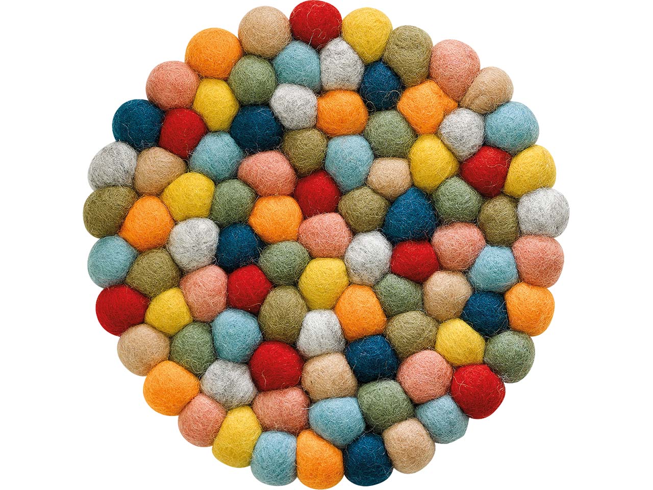 cilio Filz-Topfuntersetzer 'Lara Colore' aus Schafwolle, rund, ø 21 cm