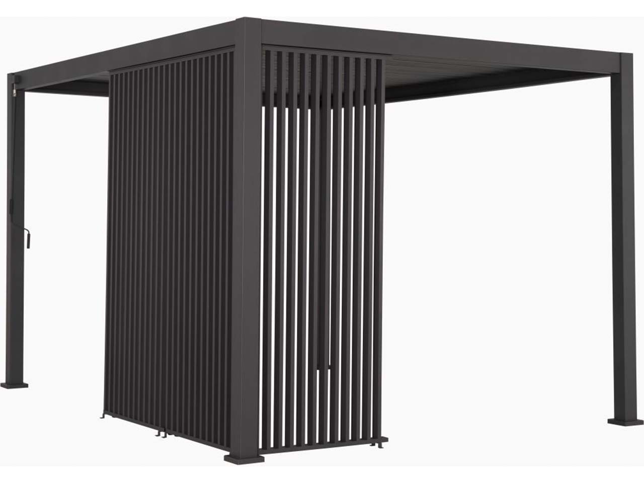 Lamellenwand vertikal 123 cm für Terrassenüberdachung "Cadiz"