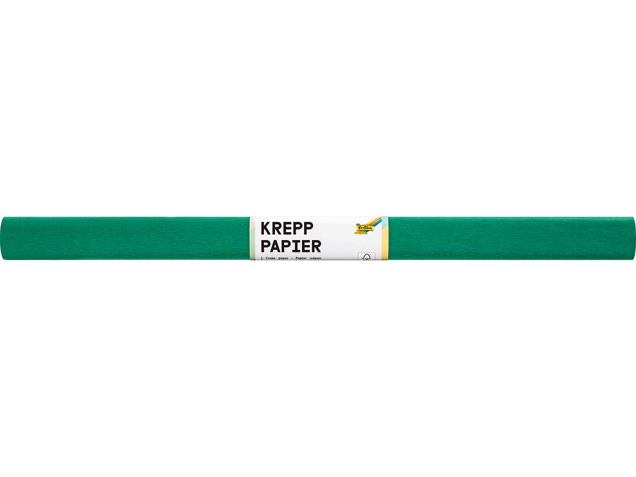 folia Krepppapier-Rollen, 50 cm x 2 m, 10 Rollen, moosgrün