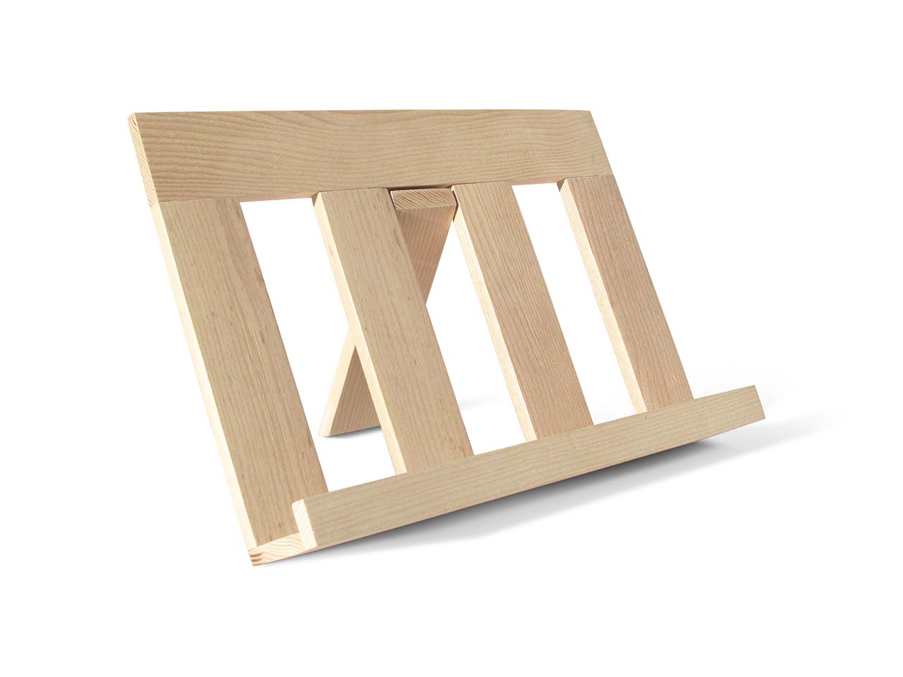 SIDE BY SIDE Buchstütze B 35,5 x T6,8 x H 24 cm, Esche unbehandelt