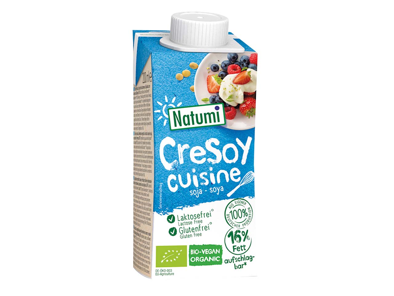 Natumi Vegane Bio-Soja-Kochcreme "Cresoy Cuisine Soya", 200 ml