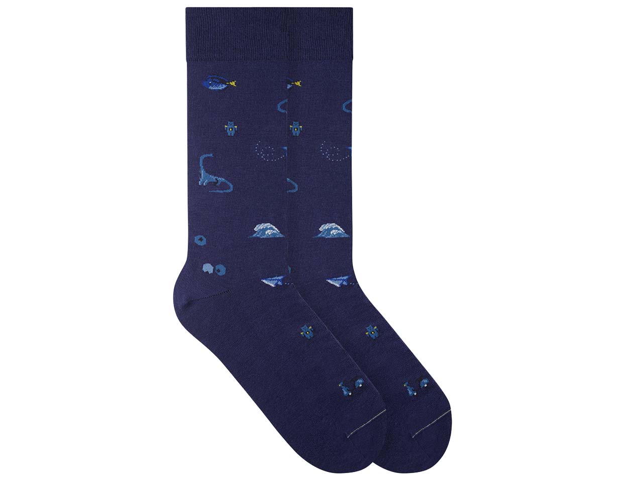 VON JUNGFELD Bio-Socken "Blueberry", dunkelblau, Gr. 39/42