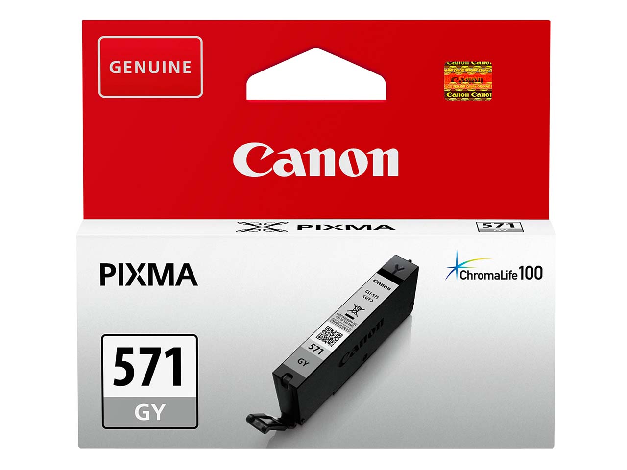 Canon Tintenpatrone CLI-571GY grau