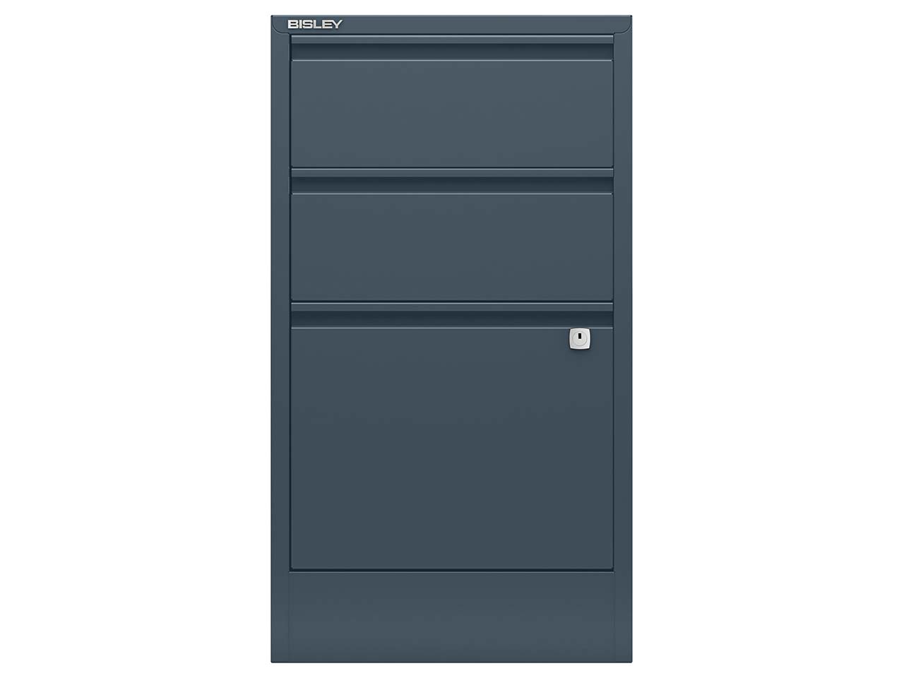 BISLEY Schubladenschrank "PersonalFiler" mit 1 HR + 2 Schubladen, anthrazitgrau