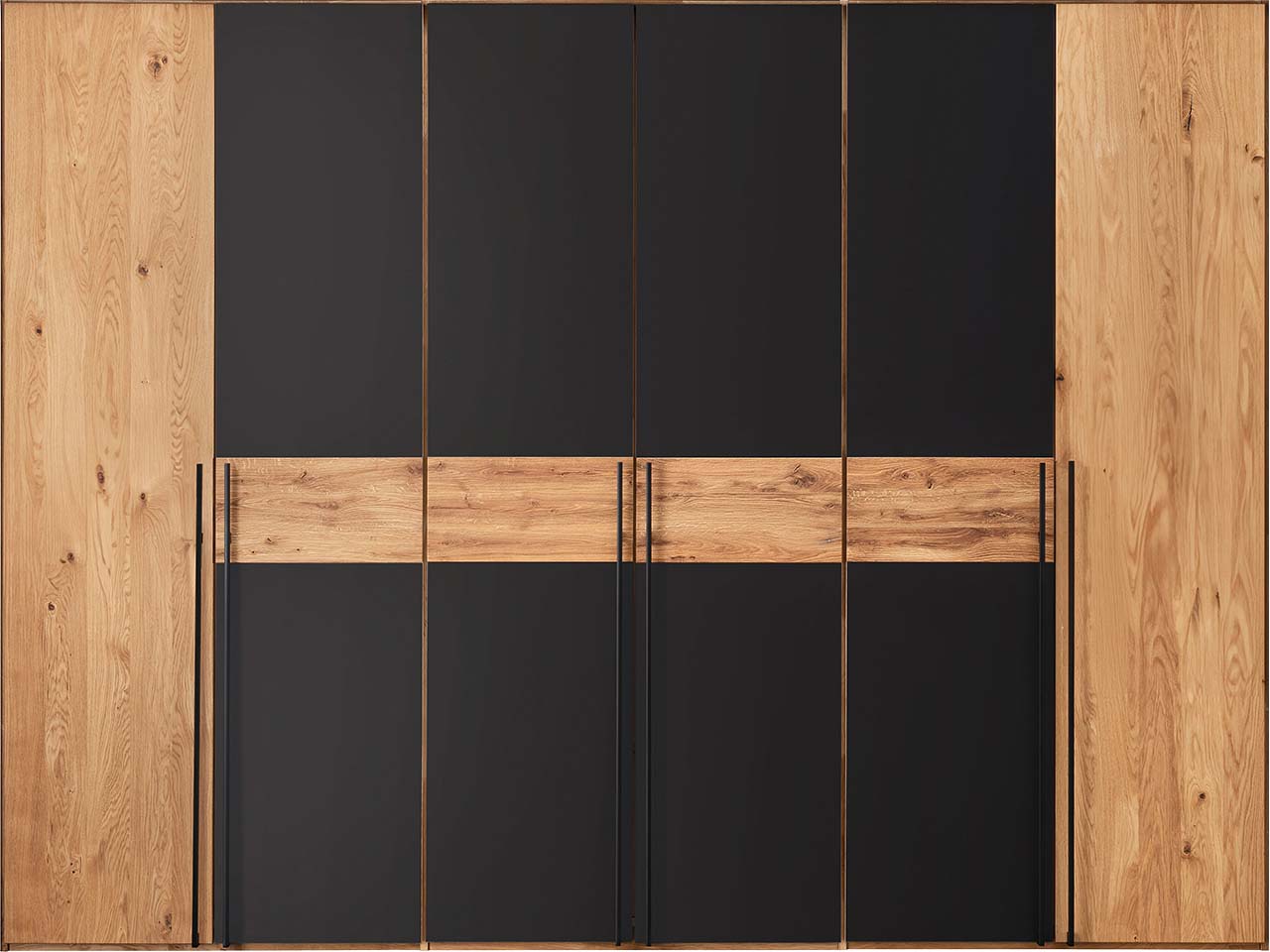 Forestales Kleiderschrank "Boston" 6-türig, B 300 x T 60 x H 219 cm, Eiche