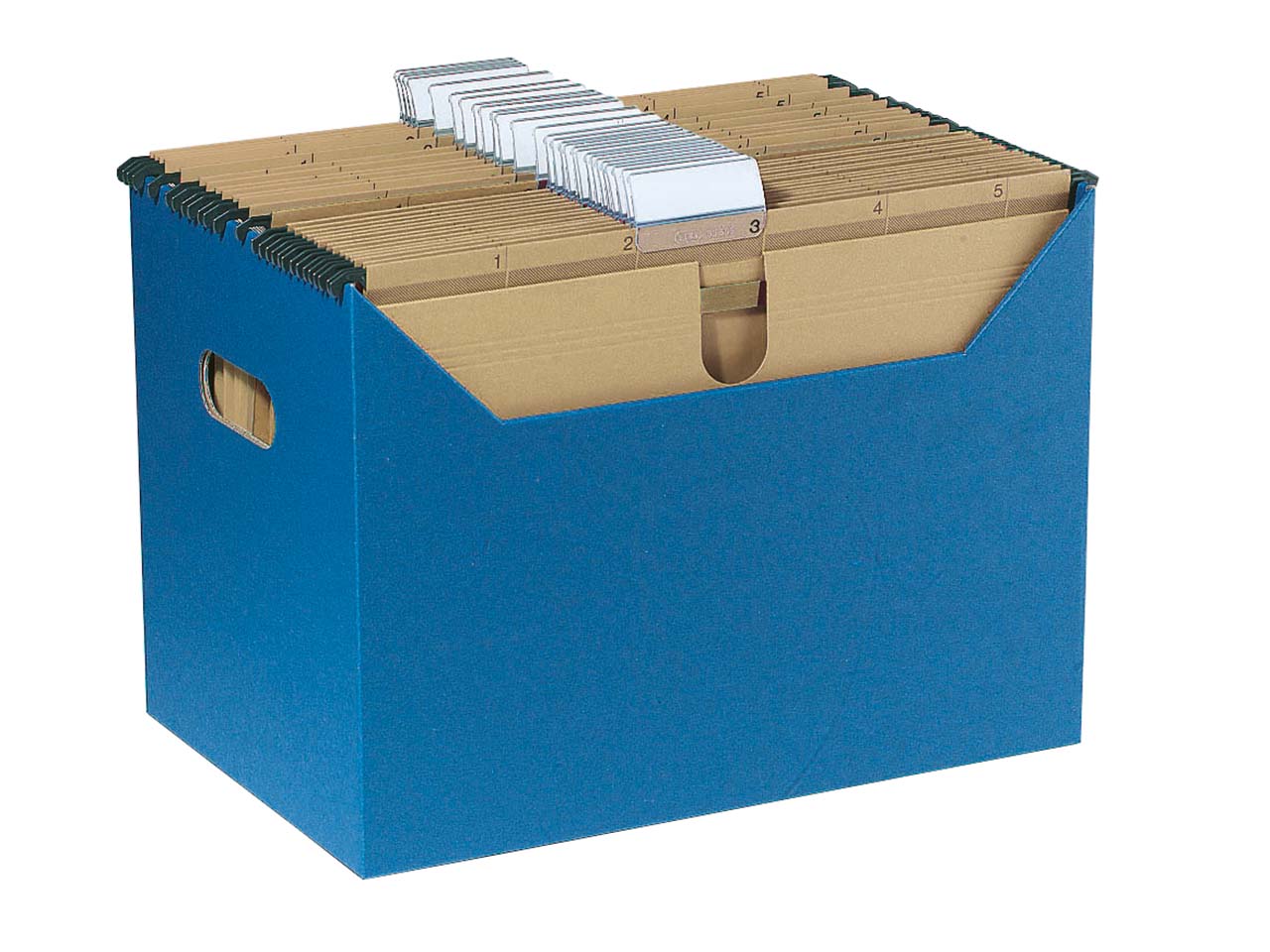 Hängeregistraturbox blau für A4