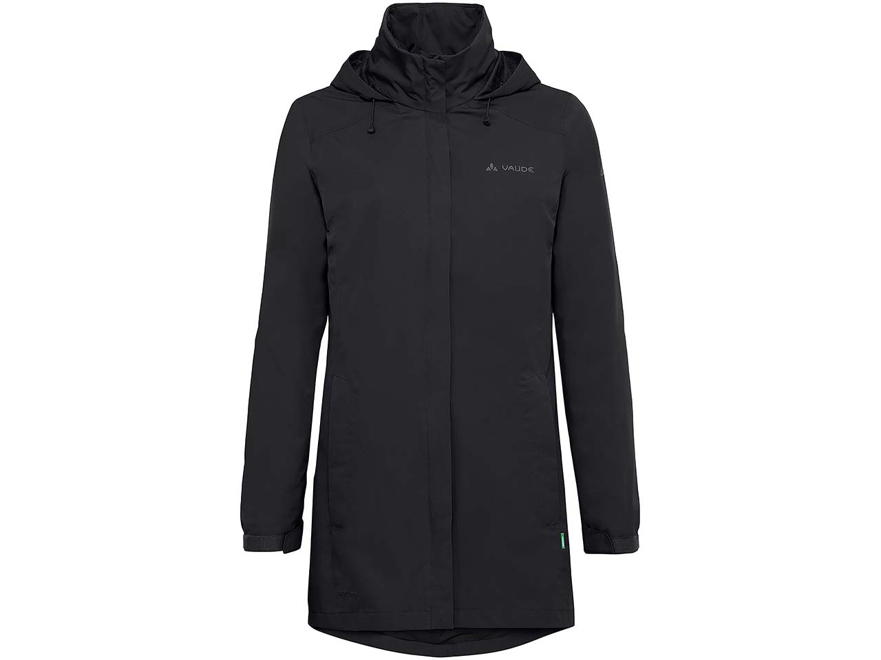 VAUDE Damen-Regen-Parka 'Escape' mit separatem Kragen, black, Gr. 42