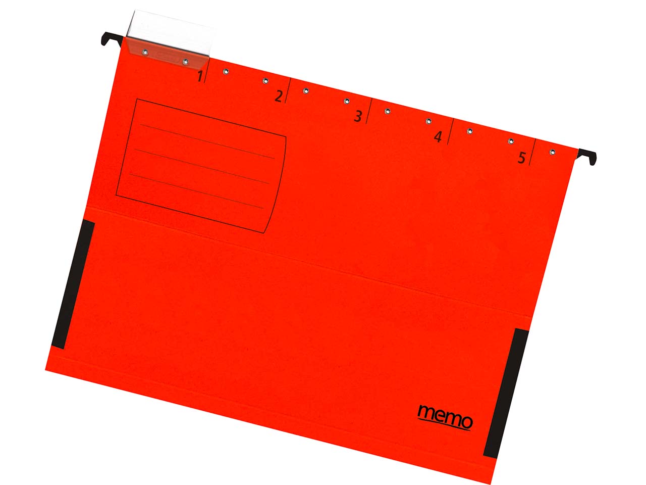 5 memo Hängetaschen farbig rot