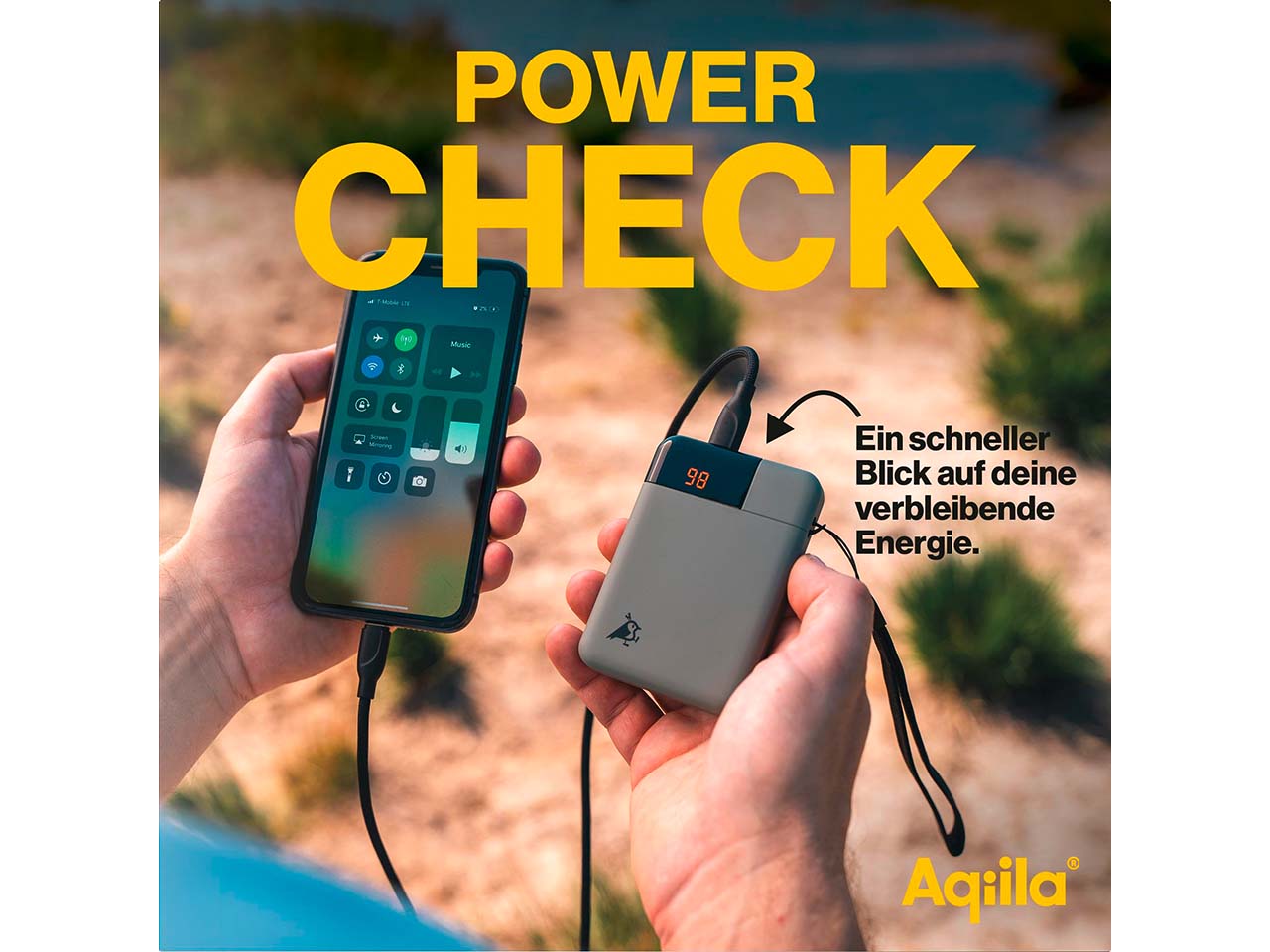 Aqiila Powerbank "Powerbird B5" 5.000 mAh, moosgrün