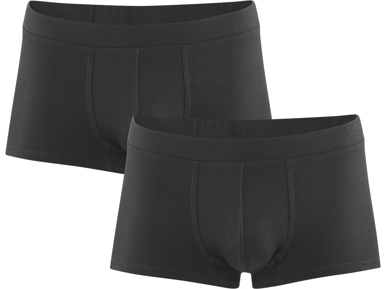 Living Crafts 2er-Pack Bio-Herren-Pants "Farell" schwarz, Gr. S