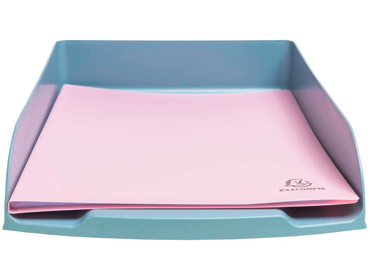 Exacompta Briefablage Hochformat "Combo Styli AutentiK" DIN A4+, blau-grau Exacompta Briefablage Hochformat "Combo Styli AutentiK" DIN A4+, blau-grau