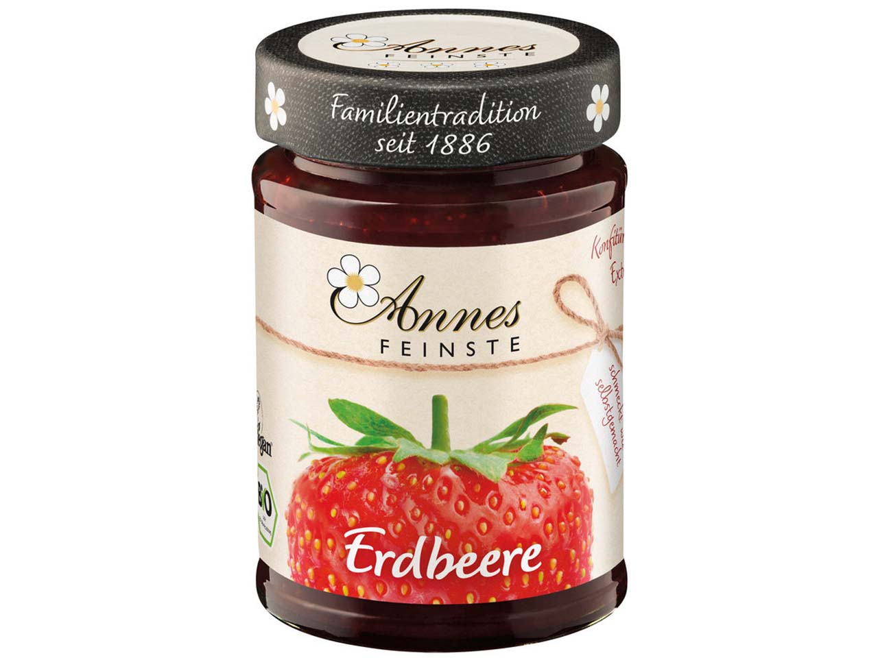 Annes Feinste Bio-Konfitüre 'Erdbeer' 225 g