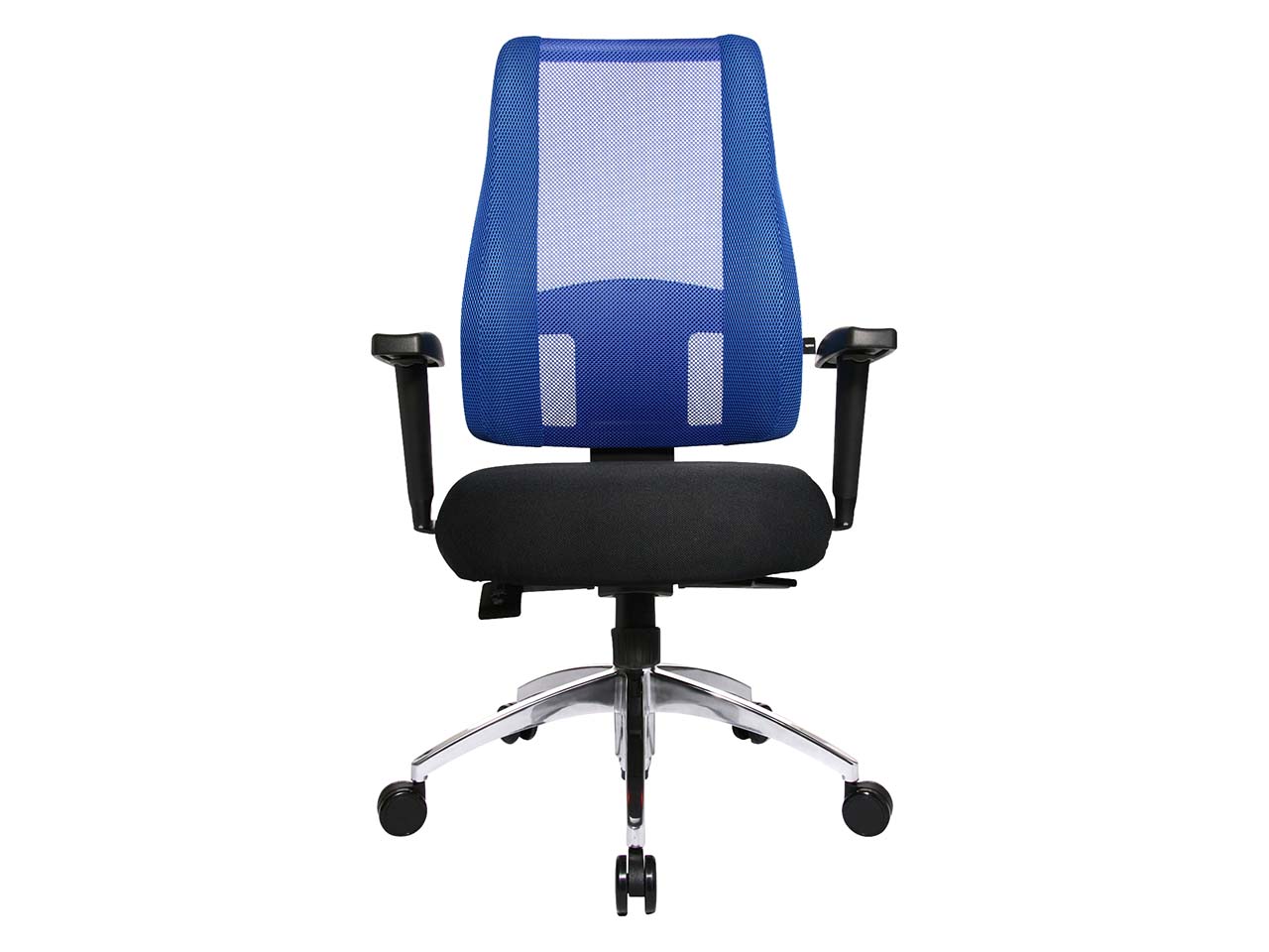 Topstar Bürodrehstuhl "Lady Sitness Deluxe" mit Armlehnen und Aluminiumfußkreuz blau