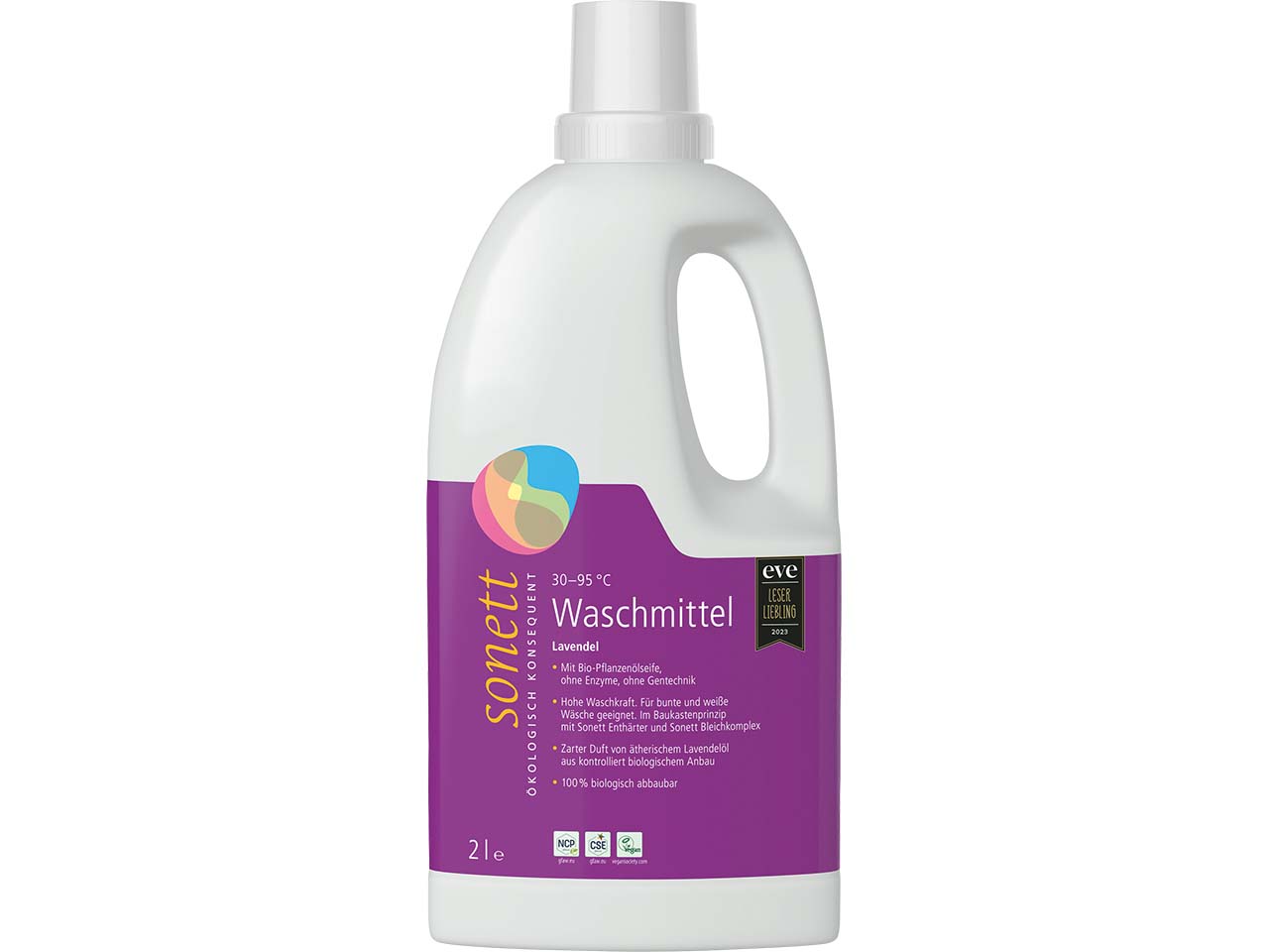 Sonett Flüssigwaschmittel 'Lavendel', 2 l