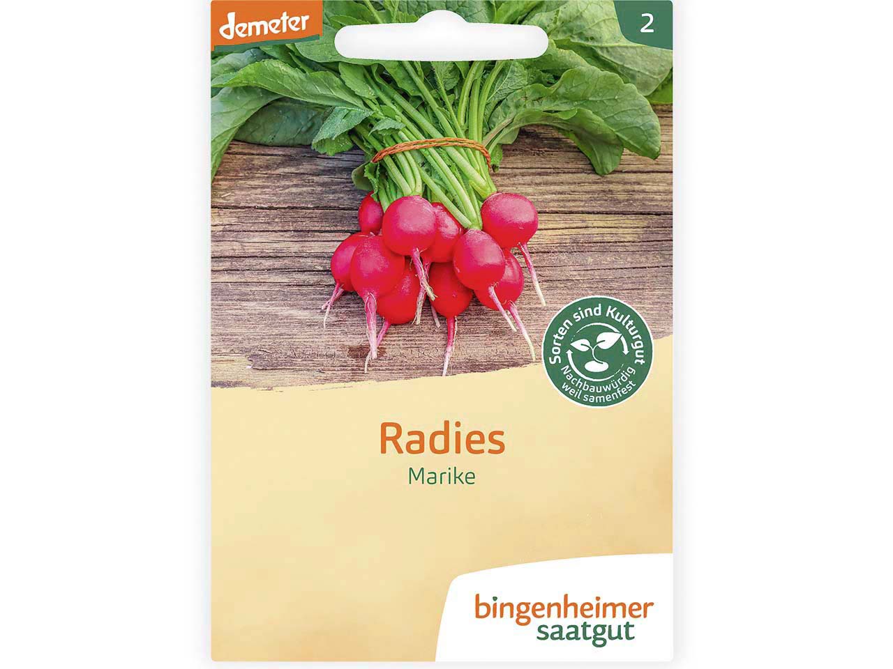 bingenheimer saatgut Bio-Samen Radieschen "Radies Marike", 1 Stk.