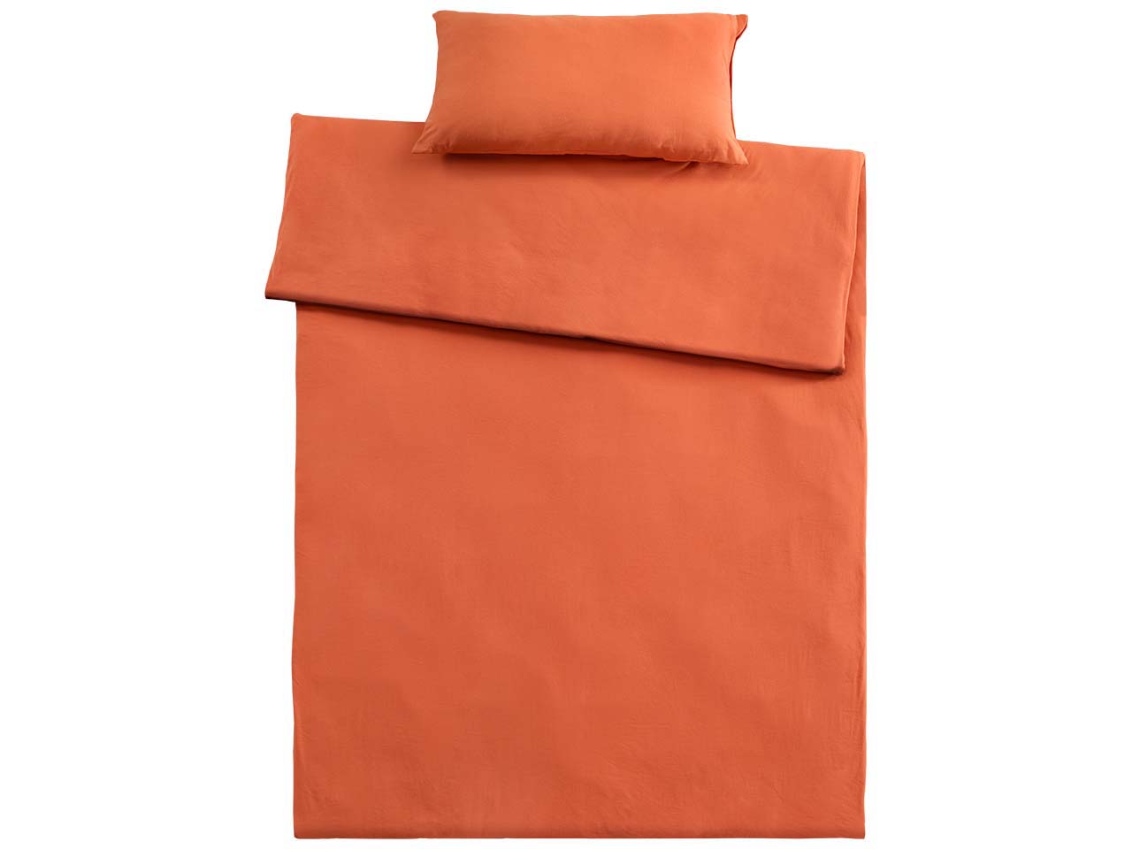 Bettwäsche "Single Jersey" aus Bio-Baumwolle 40 x 80 cm,/135 x 200 cm, chili