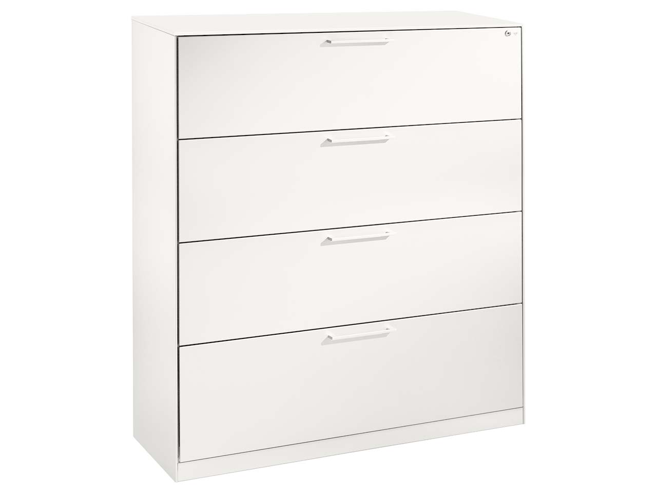 Hängeregistraturschrank "Pureness", Höhe 131 cm  (BxT) 120 x 43,5, weiß