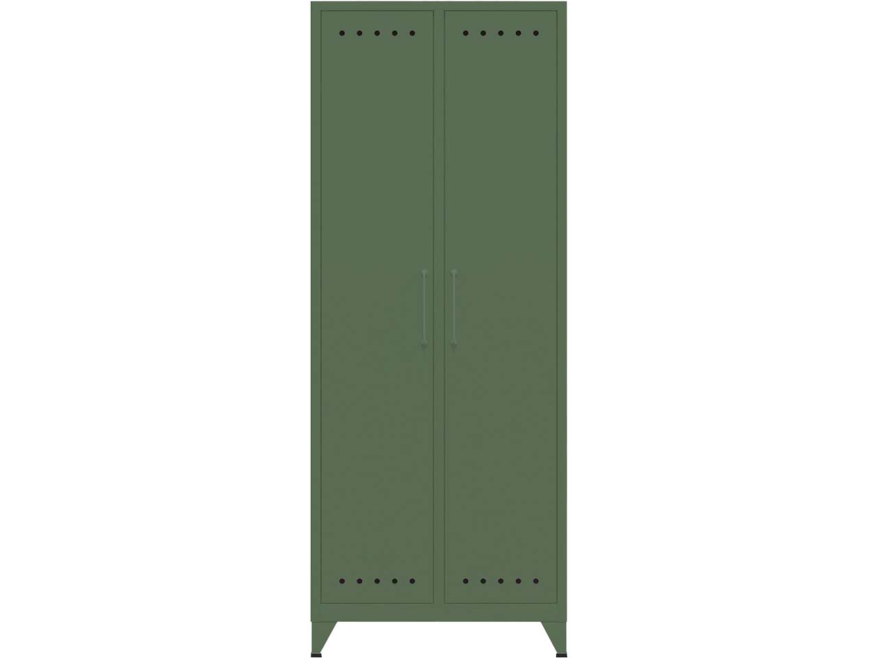 BISLEY Kleiderschrank "Fern" 1 Fachboden, Kleiderstange, B70xT51xH180cm, olivgrün