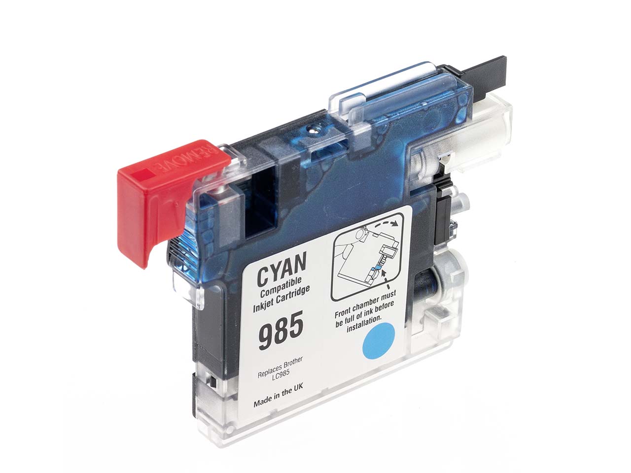 memo Tintenpatrone ersetzt Brother LC985C cyan