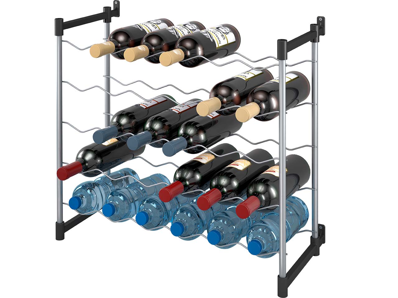 Metaltex Flaschenregal "Barolo" für 30 Flaschen