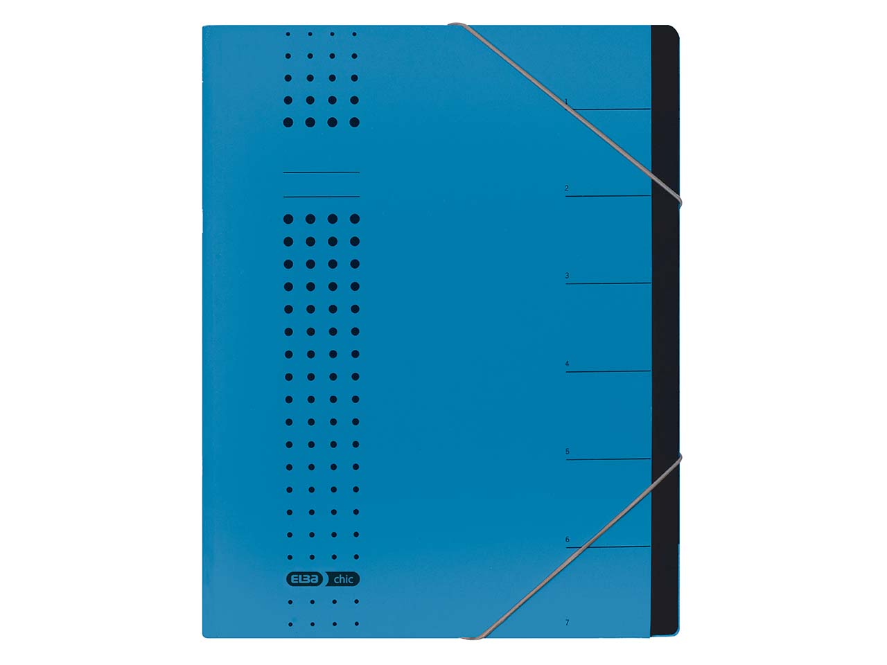 ELBA Ordnungsmappe 'chic' 7 Fächer blau