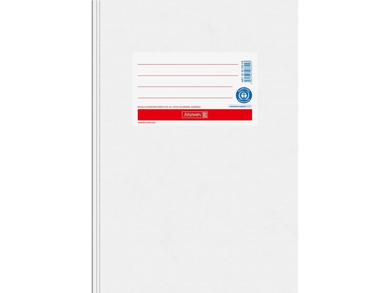 BRUNNEN Heftumschlag aus Papier DIN A5, weiß