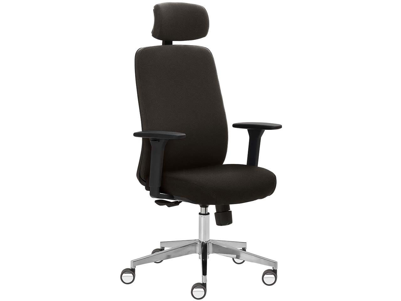 Bürodrehstuhl "2229" mit Armlehnen, dunkelgrau