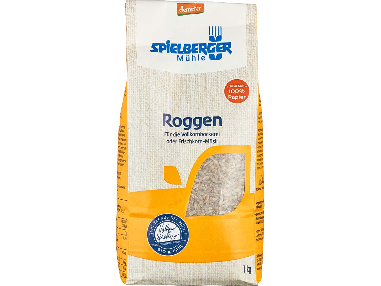 Spielberger Mühle Bio-Roggen, 1 kg