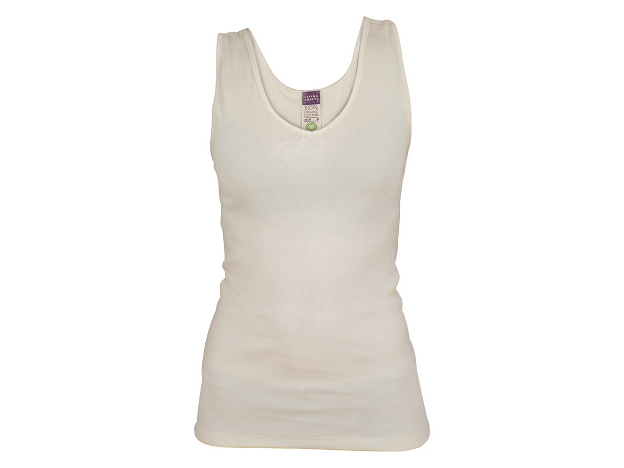 Living Crafts Bio-Damen-Top "Janine" natur, Gr. S