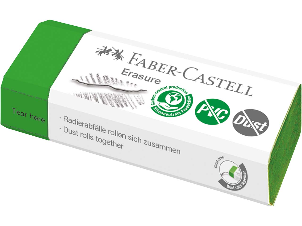 Faber-Castell Radierer "Erasure" PVC-frei & Dust-free 20