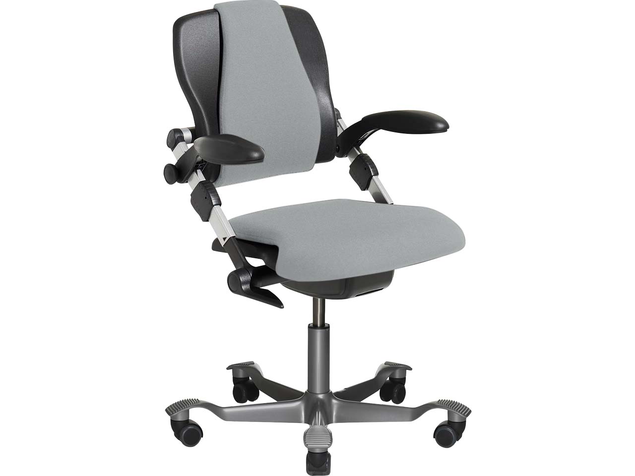 HAG Bürodrehstuhl "H03 340" Gestell: silber, Stoff: Select light ash grey