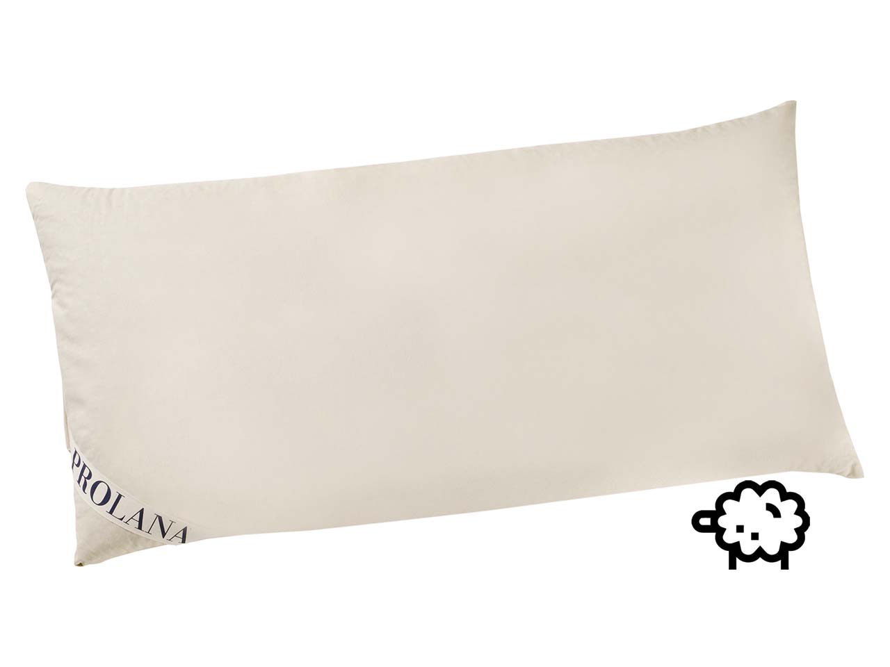 Prolana Schurwoll-Kissen 40x80cm J. 700g SSW-Kügel.