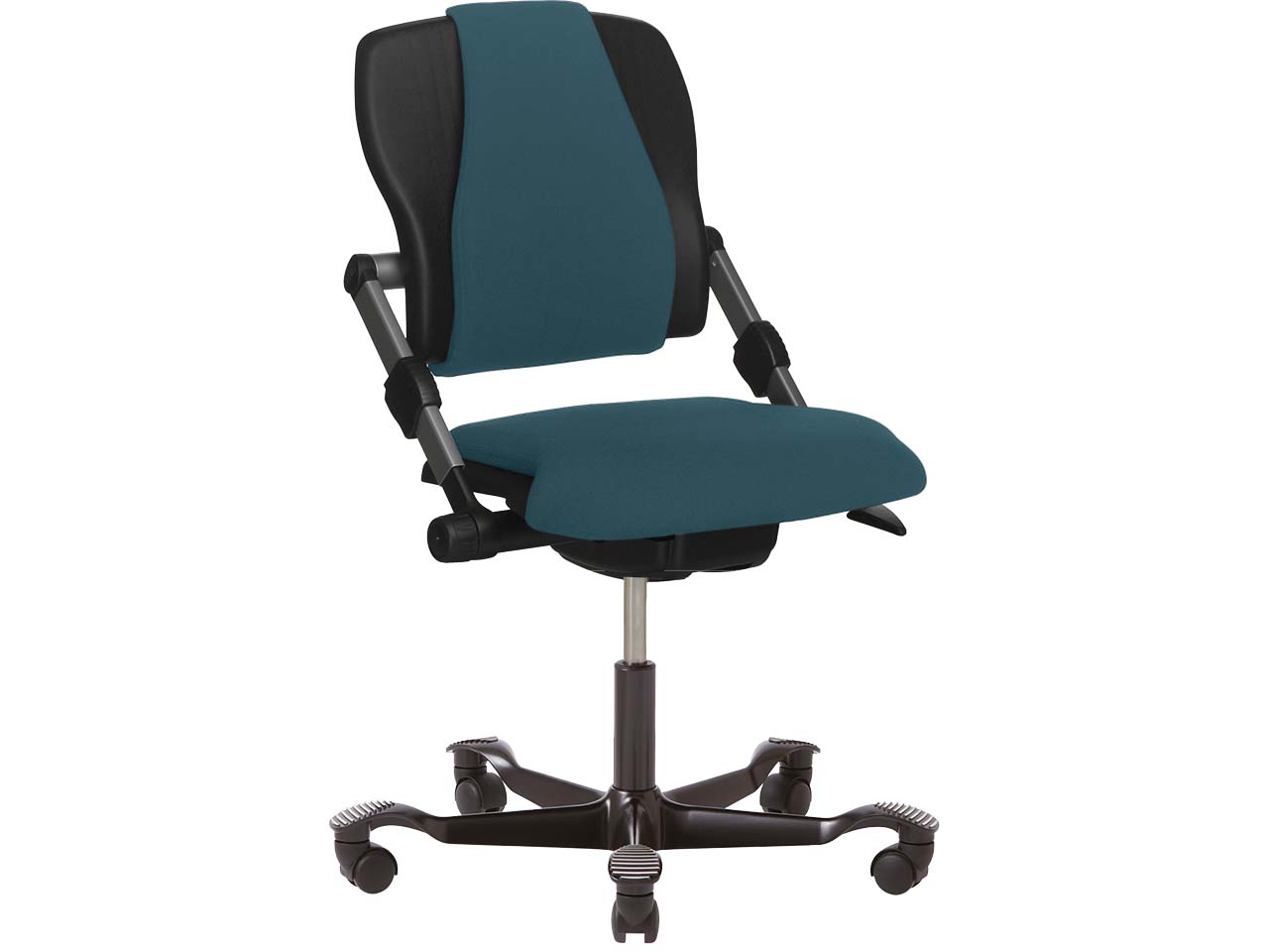 HAG Bürodrehstuhl "H03 340" Gestell: schwarz, Stoff: Cura blue