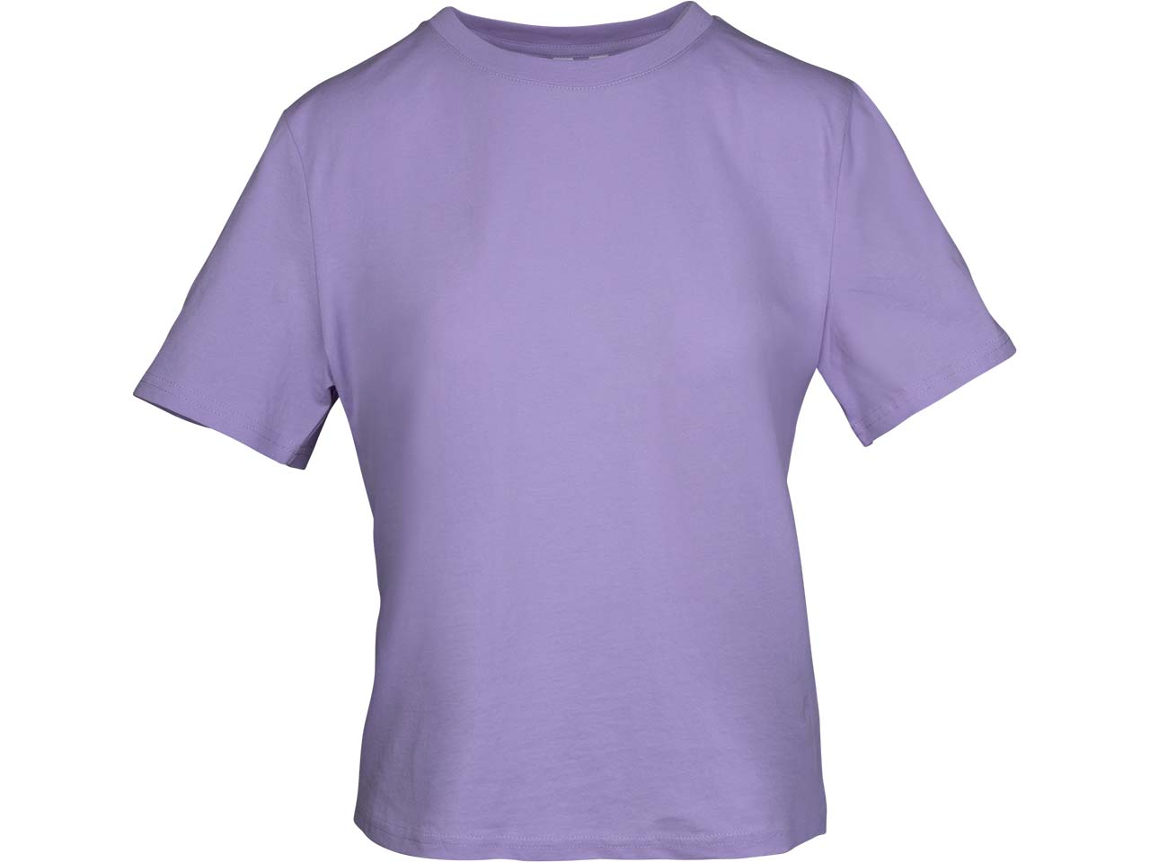 MELA Bio-Damen-T-Shirt "TANIKA" mit geripptem Rundhalsausschnitt, krokus, Gr. S