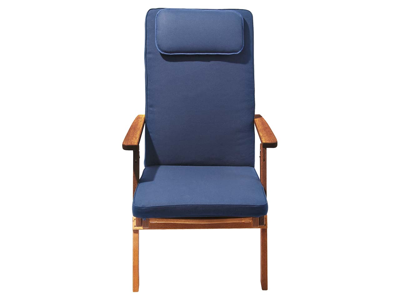 Auflage für Deckchair 127 x 50 x 6 cm, Bezug aus Polyester, blau