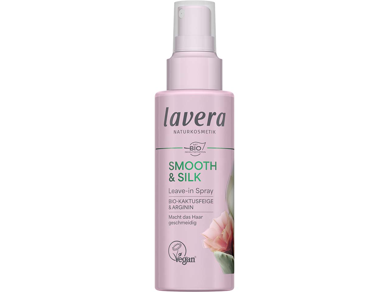 lavera Haarpflege Leave-in Spray "Smooth & Silk" Bio-Kaktusfeige & Arginin, 200 ml