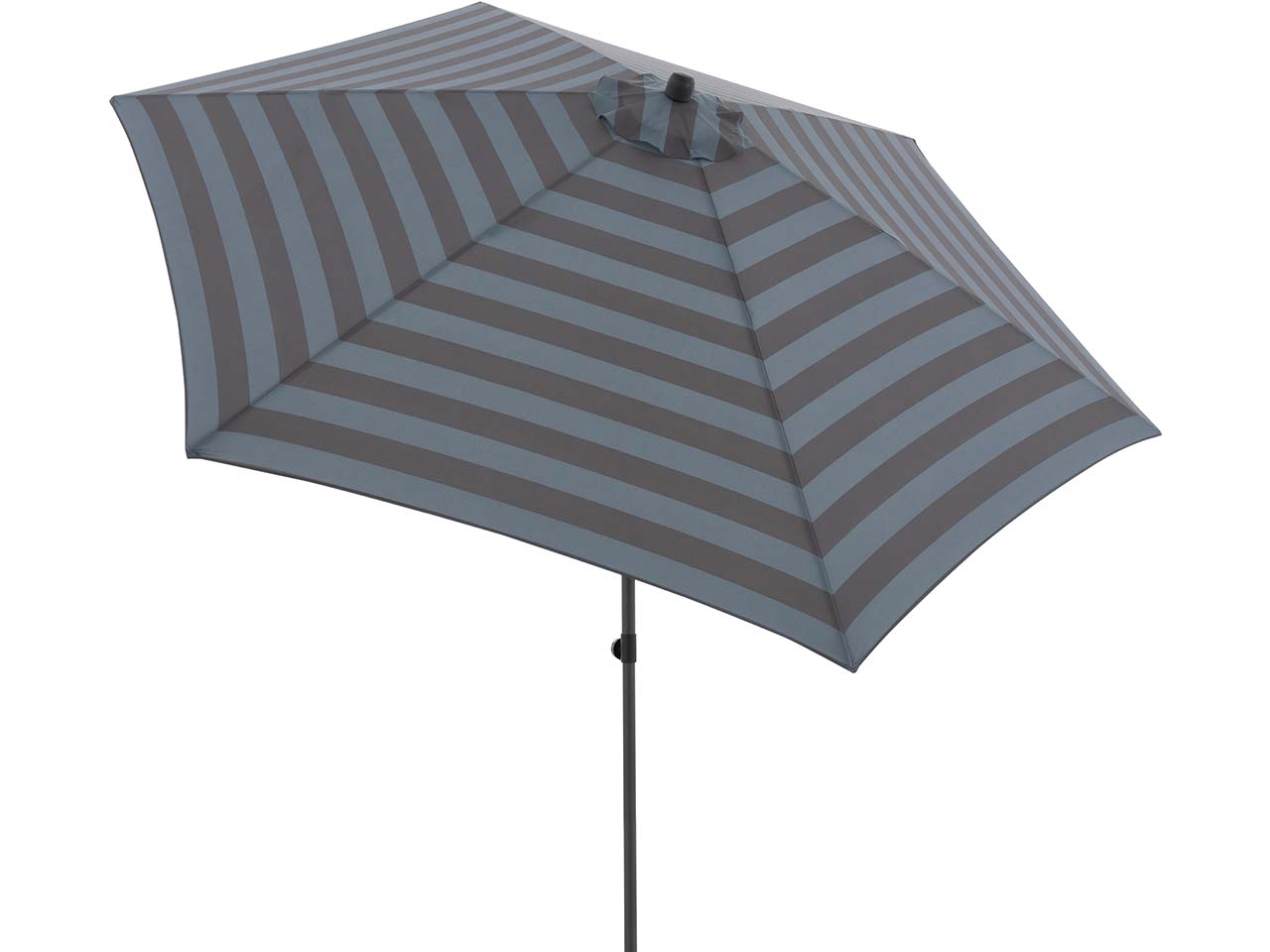 doppler Sonnenschirm "myZone Push Up" Ø 300 cm, HV, Blockstreifen anthrazit