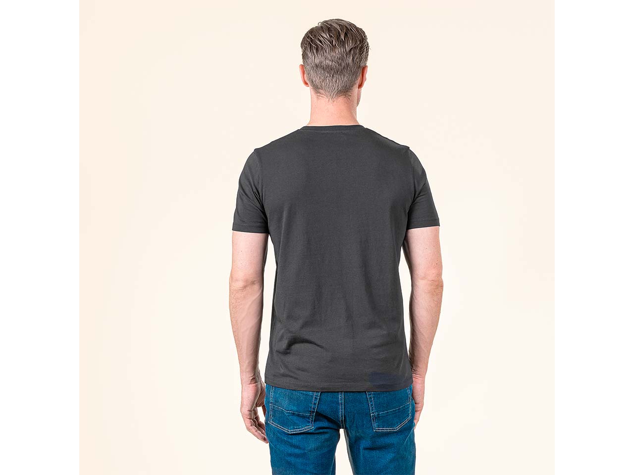 Living Crafts 2er-Pack Bio-Herren-T-Shirt 'TAWIN' mit Rundhalsausschnitt, black, Gr. M