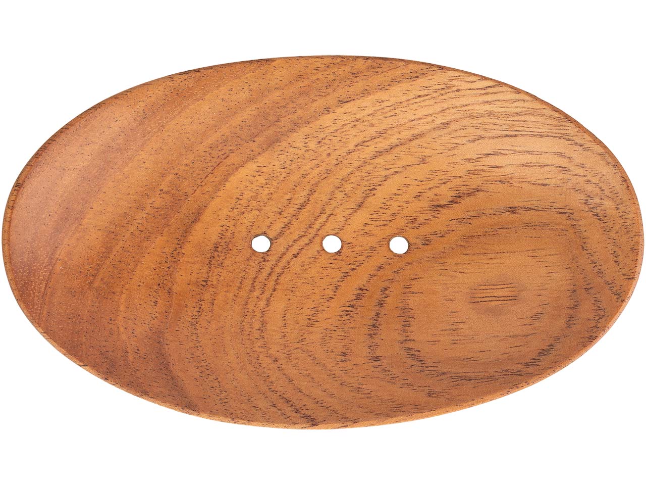 tranquillo Seifenschale "NATURAL NEEM" gelocht, 14 x 8,1 x 2,1 cm, oval