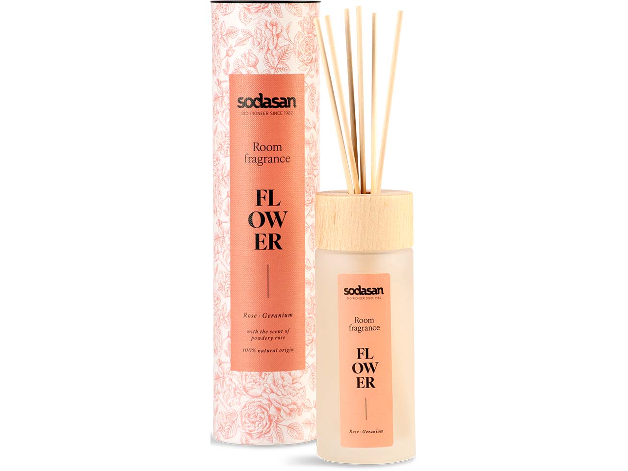 Sodasan Raumduft "FLOWER" mit Rose und Geranium, 200 ml