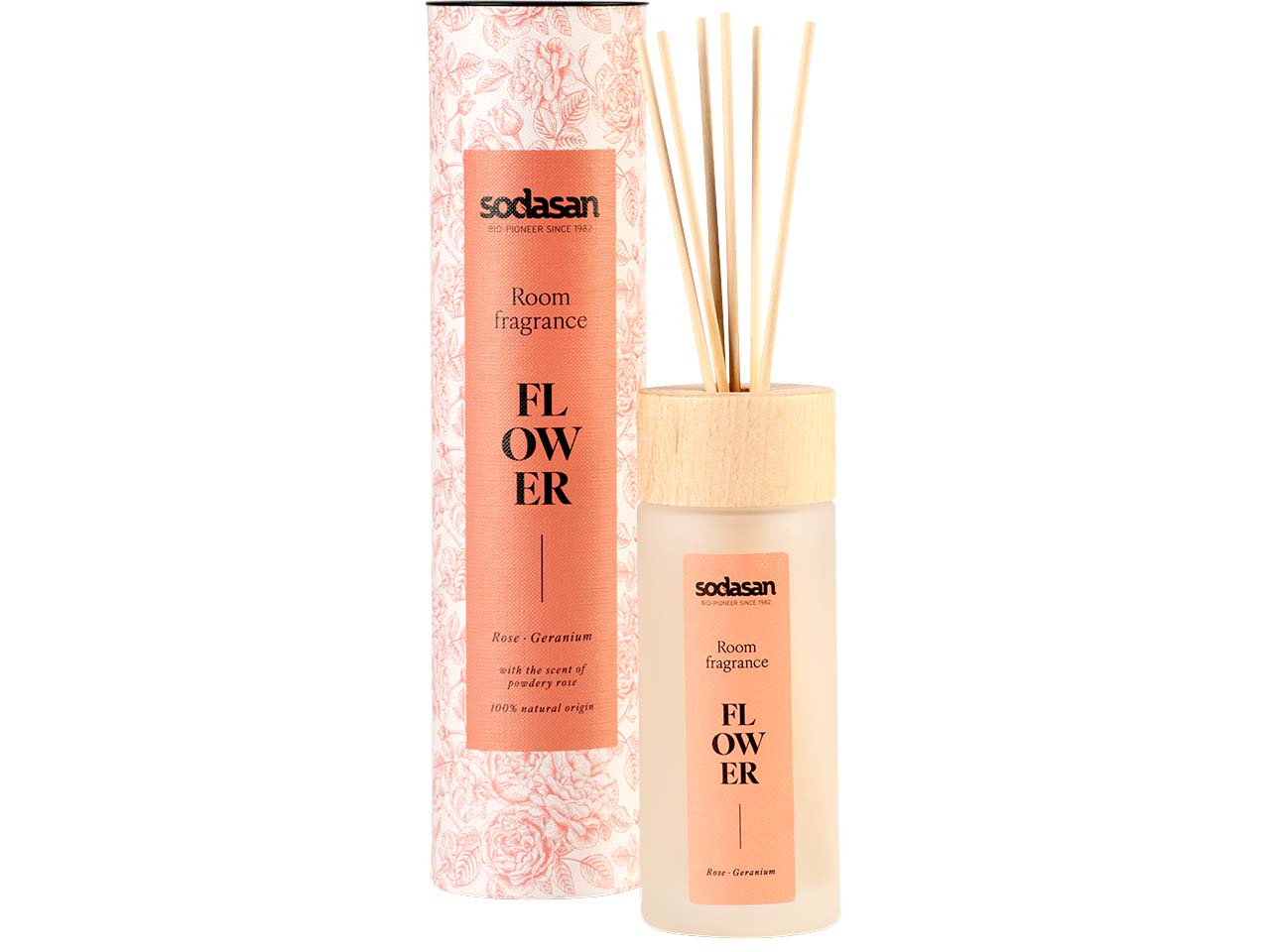 Sodasan Raumduft "FLOWER" mit Rose und Geranium, 200 ml
