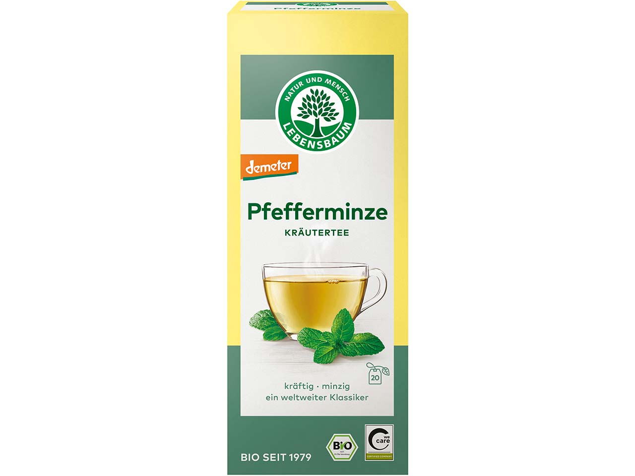 LEBENSBAUM Bio-Pfefferminztee 20 x 1,5 g