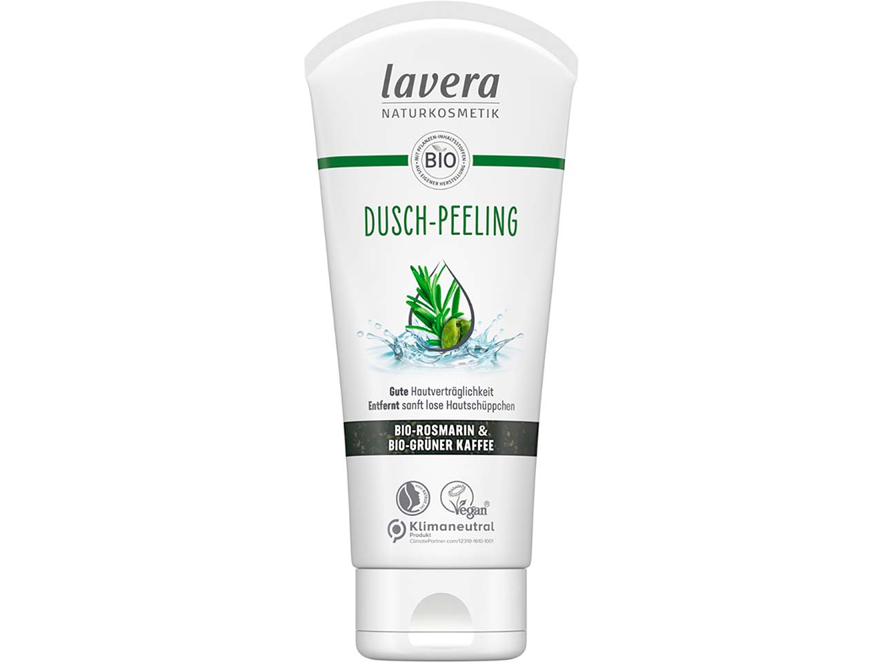 lavera Bio-Dusch-Peeling "Rosmarin Grüner Kaffee", 200 ml