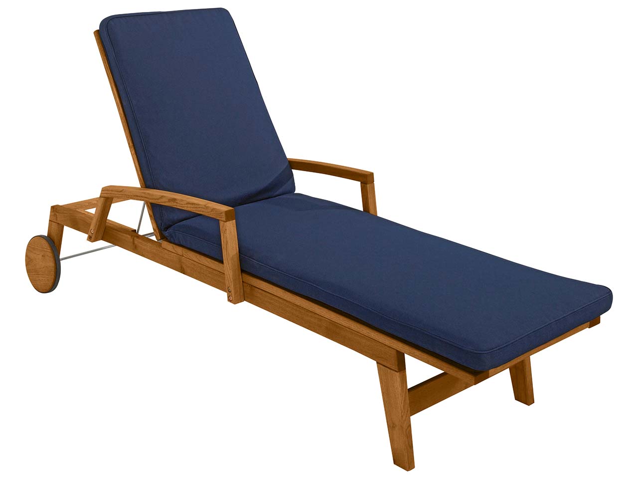 Auflage für Sonnenliege 'Milano' 200 x 58 x 6 cm, Bezug aus Polyester, blau