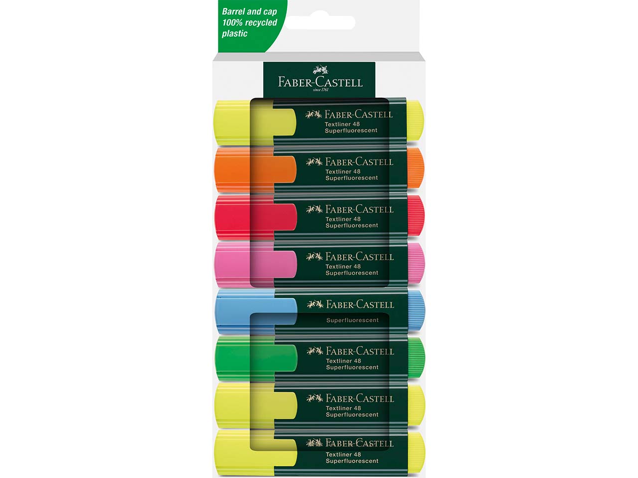Faber-Castell Textmarker "Textliner 48", 8er-Set, farbsortiert