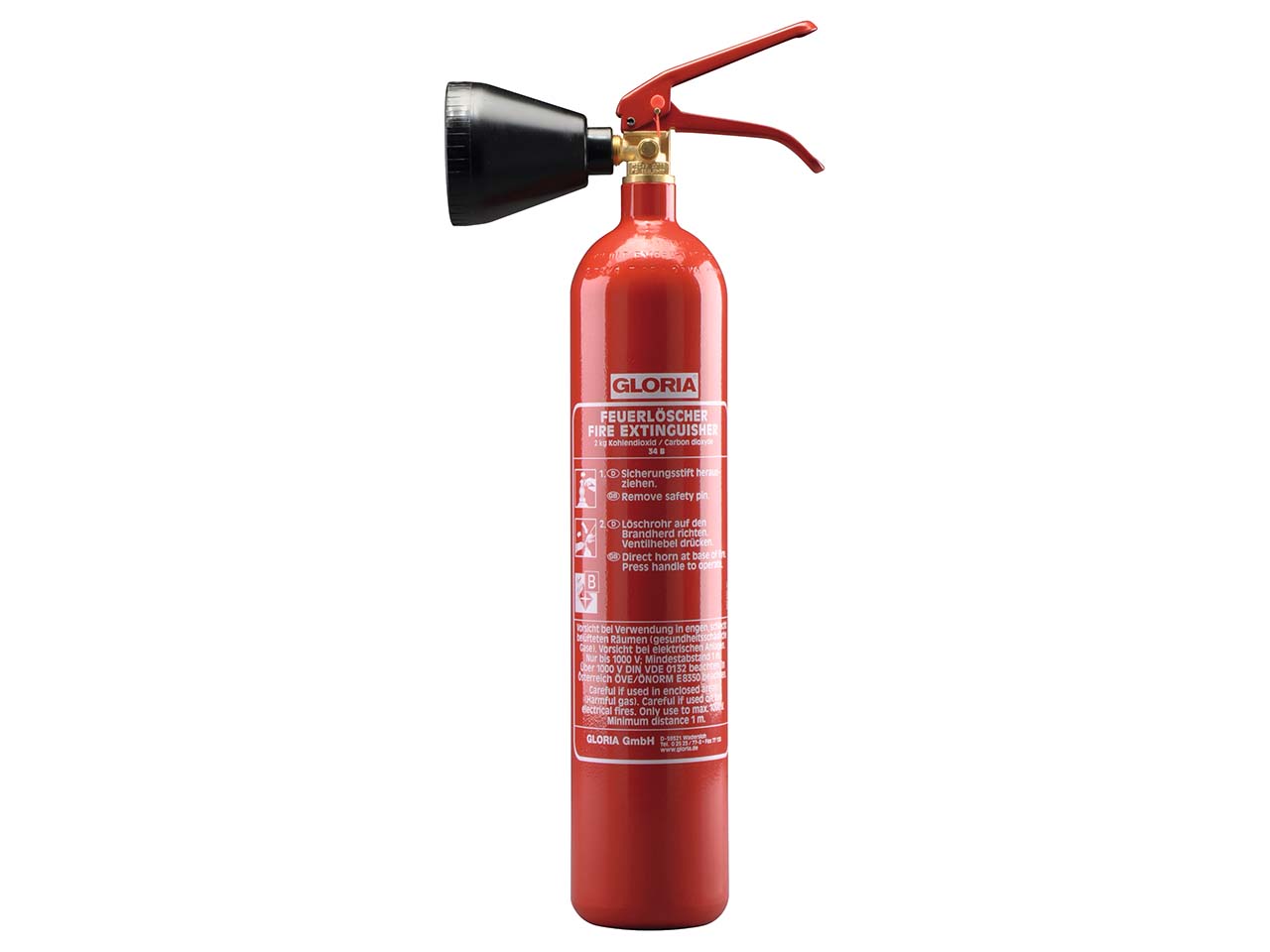 Gloria Kohlendioxid-Feuerlöscher 'KS 2 ST'