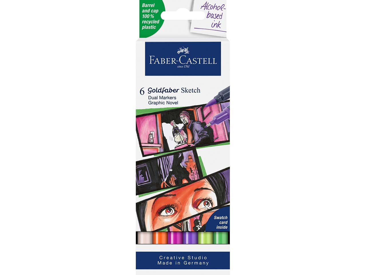 Faber-Castell 6er-Etui Goldfaber Sketch Marker "Graphic Novel"