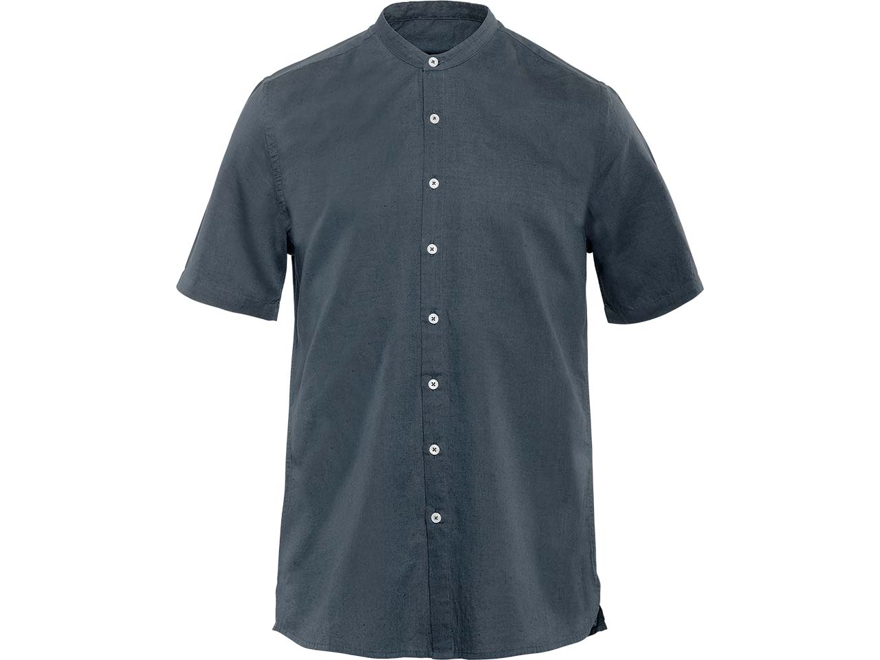 Living Crafts Herren-Hemd 'RUBEN' mit Mandarin-Kragen, midnight, Gr. 48