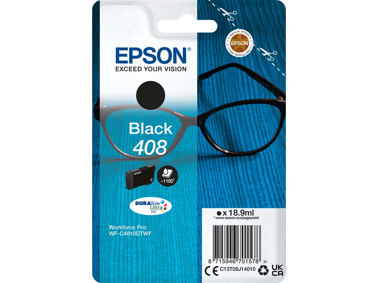 Epson Tintenpatrone 408 schwarz